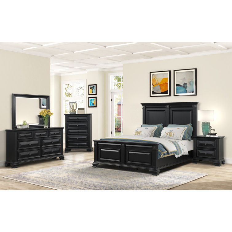 Alcott Hill® Raddison Solid Wood Standard 5 Piece Bedroom Set & Reviews